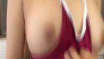 ピチピチなスクール水着から巨乳露出して体育倉庫でセックス！