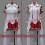 [:ja]MC1129A☆ソードアートオンライン　コスプレ衣装　ソードアート・オンライン結城明日奈　アスナ　ウィッグ　靴下　ソックス　追加可能[:]