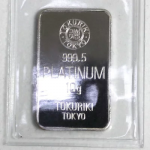【新品 未開封】インゴット 徳力 TOKURIKI プラチナ バー PT 10g 送料無料