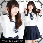 忘年会 ハロウィン コスプレ バスティーヌ風女学院　コスプレ　セーラー服　制服　女子高生　ブレザー　S〜5Lサイズあり 3点セット セクシー こすぷれ はろういん costume289 衣装